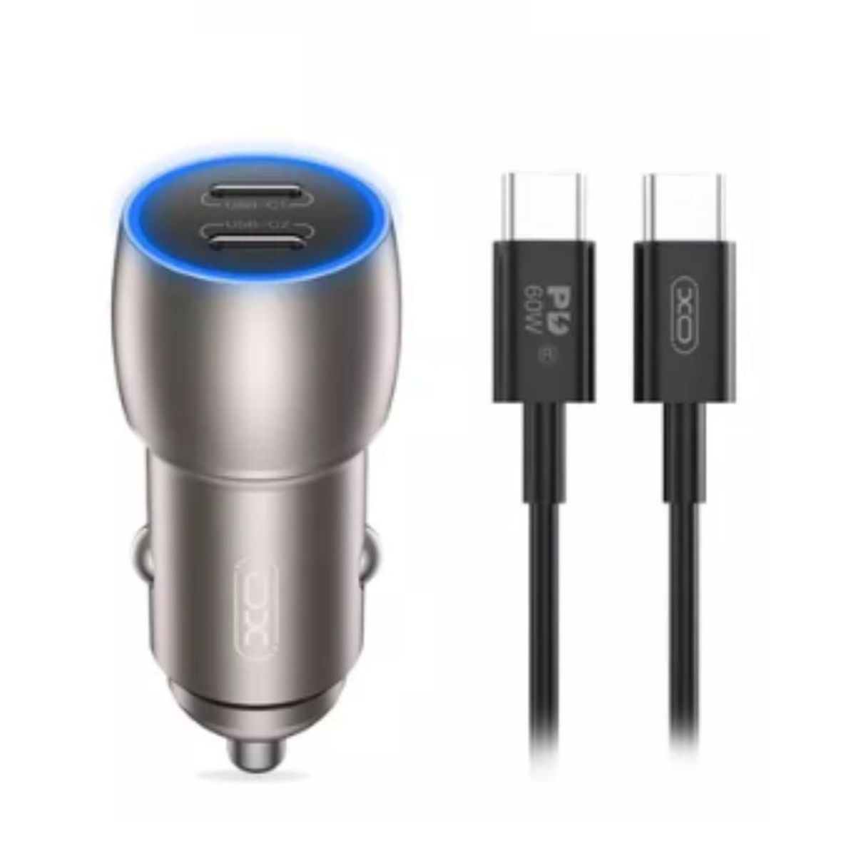 GENERICO - Cargador de coche XO-CC51 40w 2 puertos Tipo C