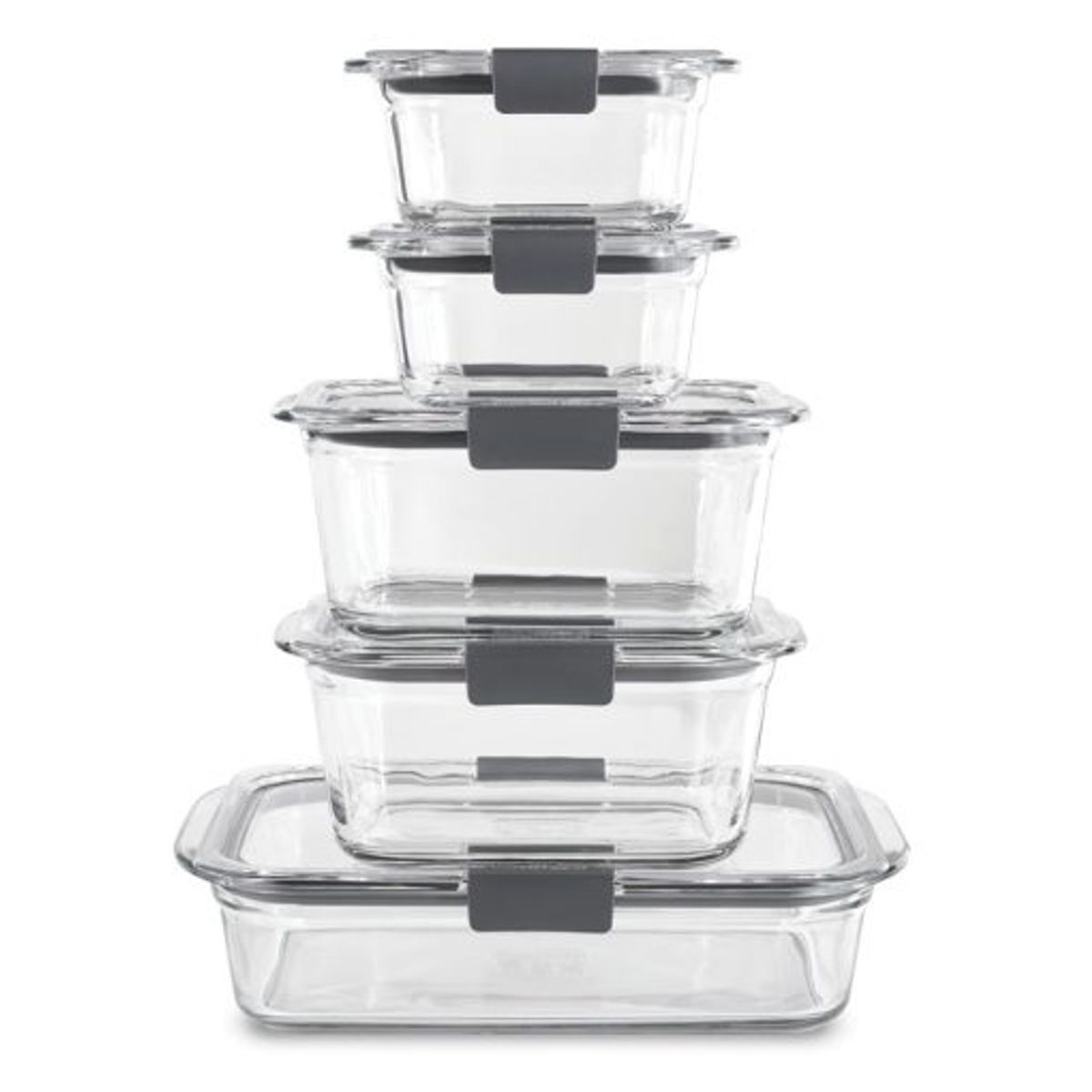 RUBBERMAID - Set de 5 herméticos de vidrio Brilliance Rubbermaid 2125081