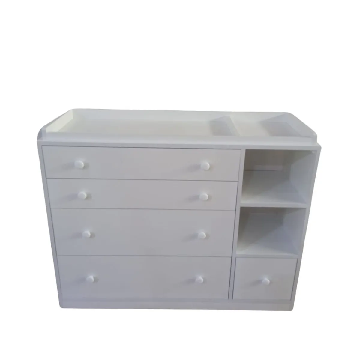 GENERICO - COMODA con CAMBIADOR para BEBÉ color blanco