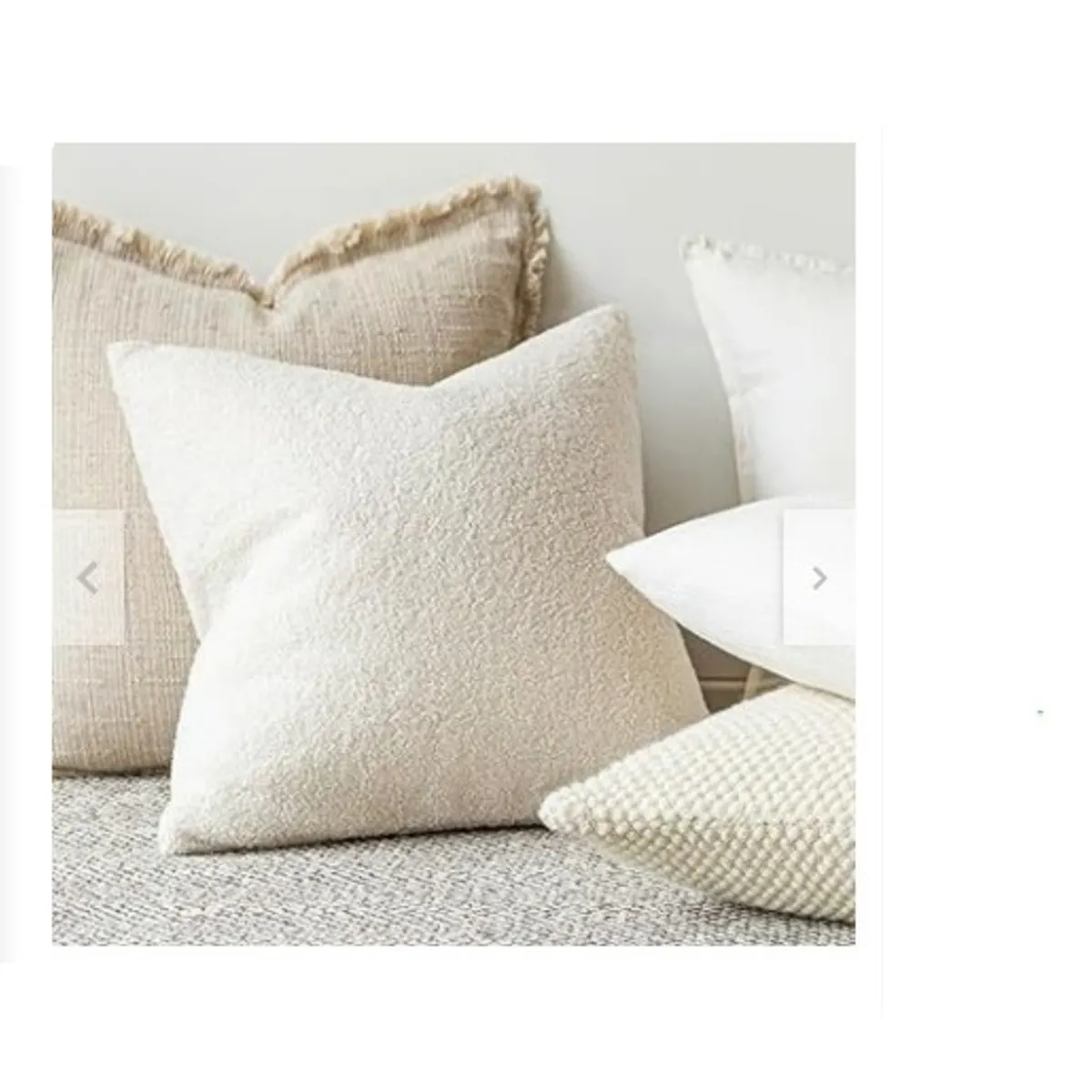 GENERICO - COJIN CUADRADO PELO CORTO 35X35 PERLA