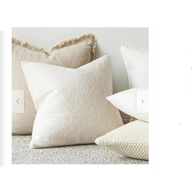 GENERICO - COJIN CUADRADO PELO CORTO 35X35 PERLA