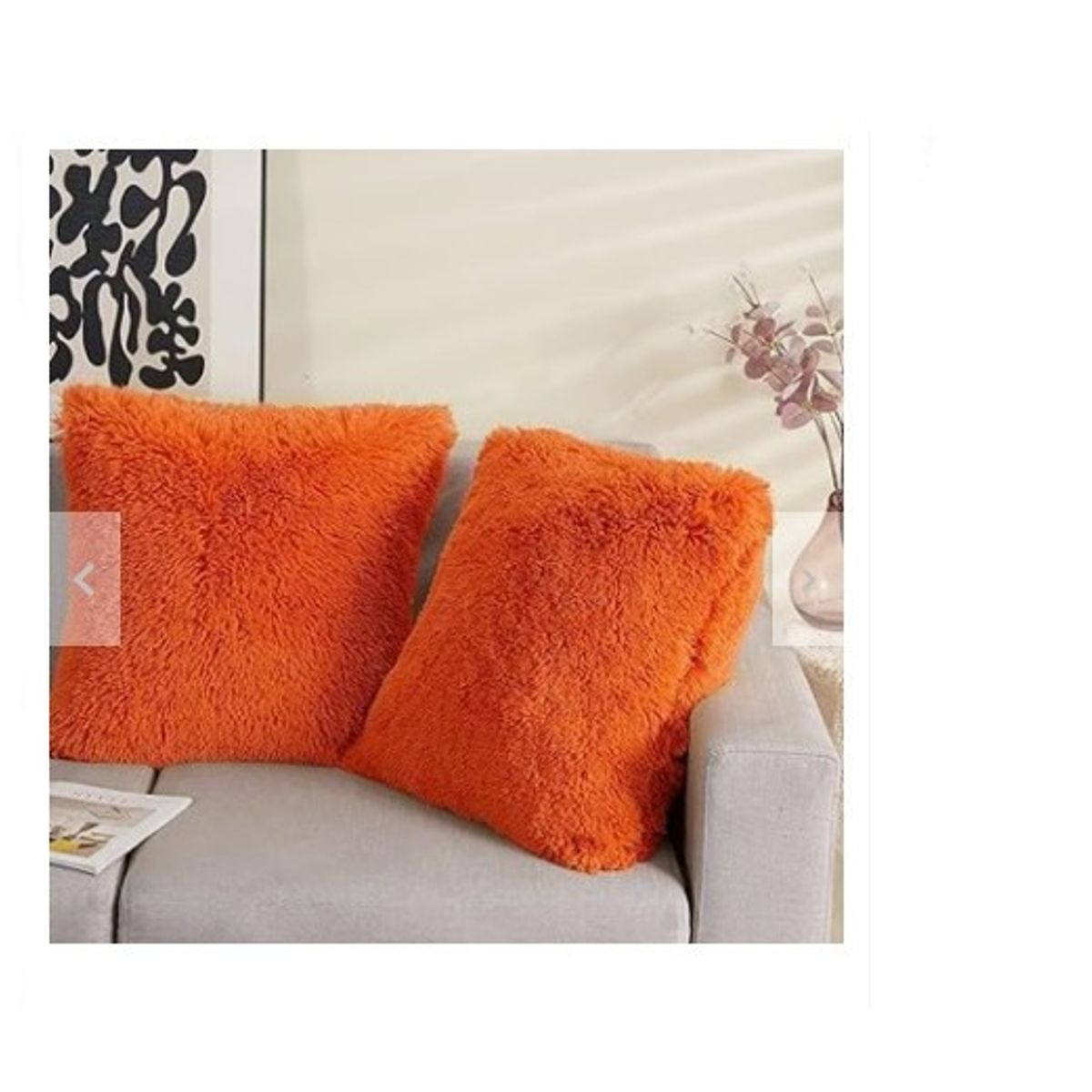 GENERICO - COJIN CUADRADO PELO CORTO 35X35 LADRILLO