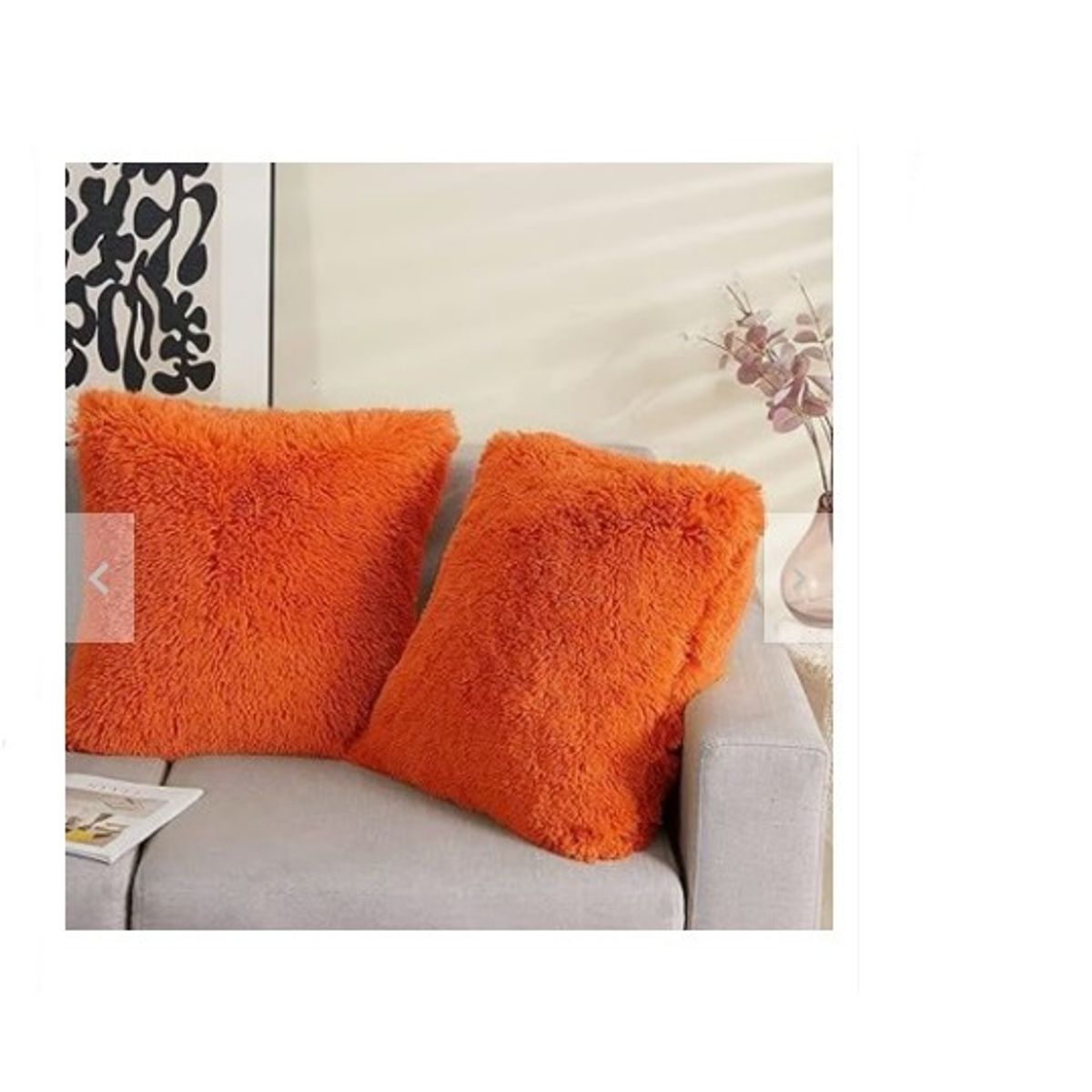 GENERICO - COJIN CUADRADO PELO CORTO 35X35 LADRILLO