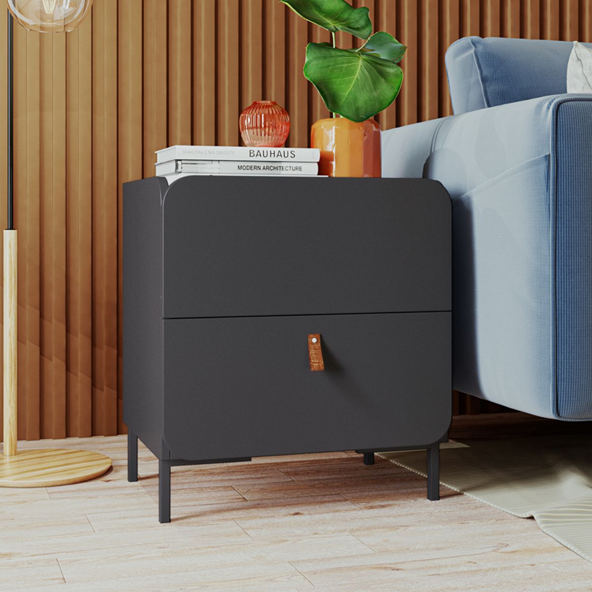 BRV MOVEIS - Mesa Auxiliar Rumi 0555x037x05 - Negro