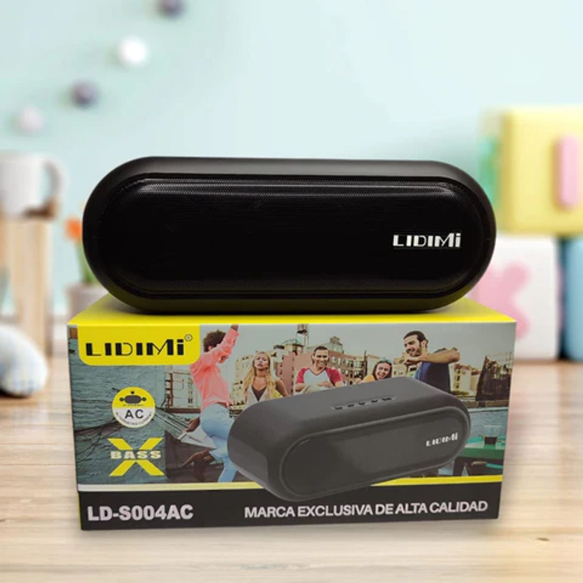 LIDIMI - Parlante Lidimi LD-S004AC Bluetooth Recargable y a Corriente Directa