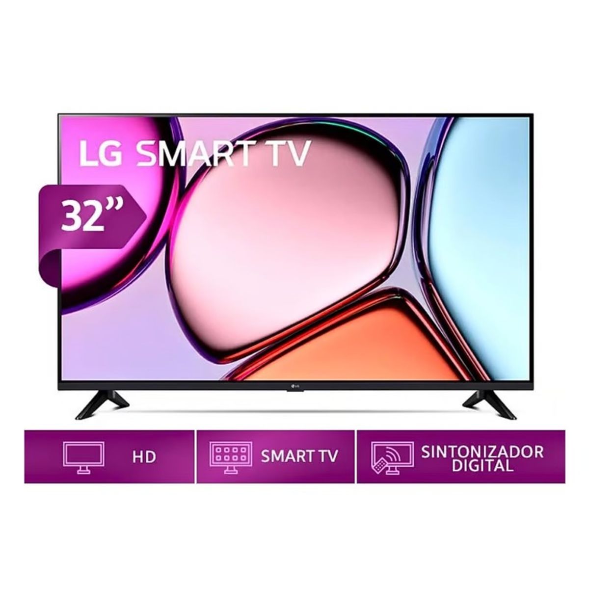LG - Tv Led LG Smart 32 HD 32LQ600BPSA Borde Delgado - Negro