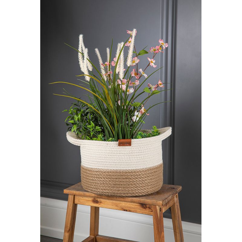 DORELINE - Cesta hecha a mano cuerda deyute