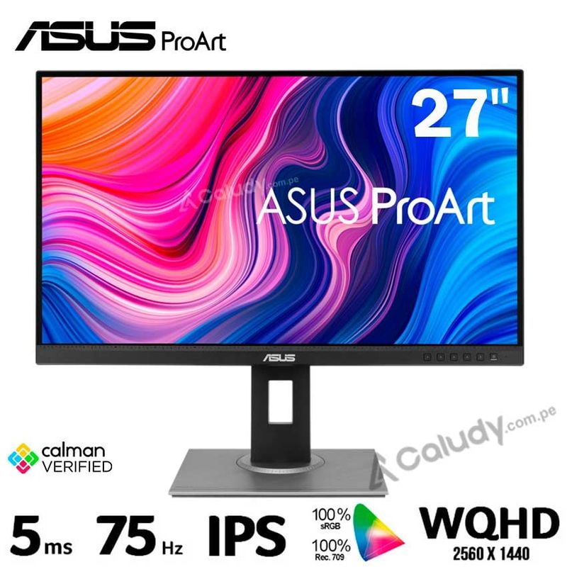 ASUS - Monitor PROFECIONAL ASUS ProArt Display PA278QV IPS WQHD 75Hz 5ms