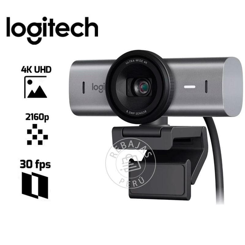 LOGITECH - Logitech MX Brio Pro 700 Ultra HD 4K  Cámara Web Profesional con USB-C