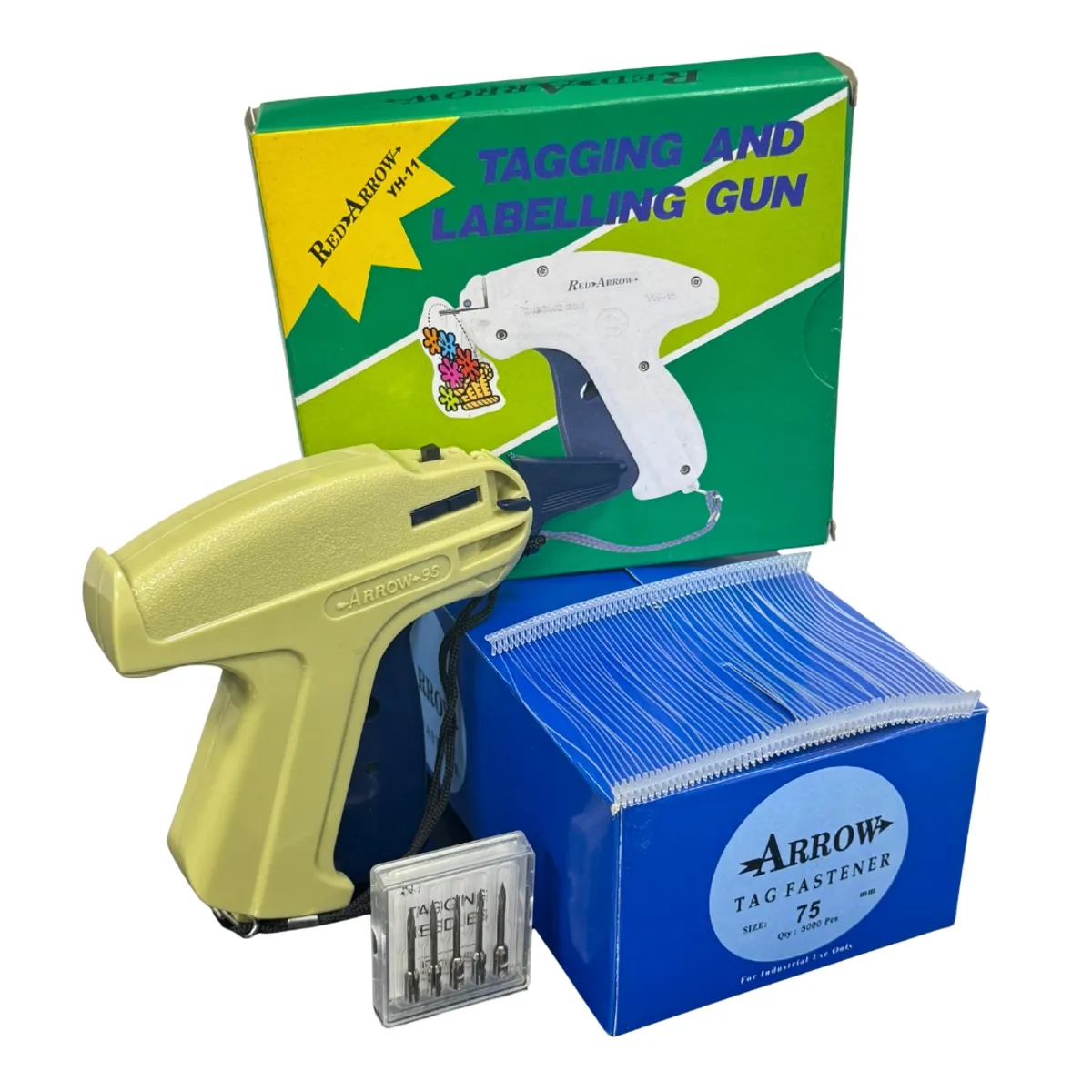 ARROW - Pack Pistola Etiquetadora Textil + Sujetadores 75mm+5 Agujas