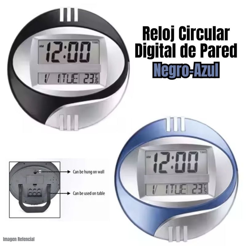 GENERICO - Reloj Circular Digital de Pared
