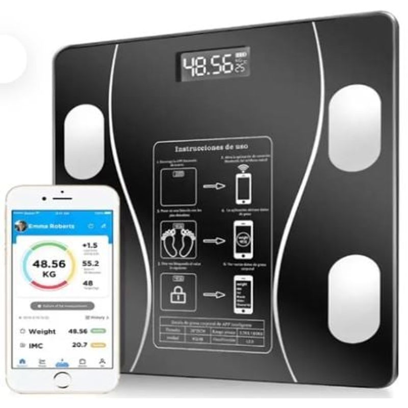 GENERICO - Balanza Digital Bluetooth 180kg Control de Peso Inteligente