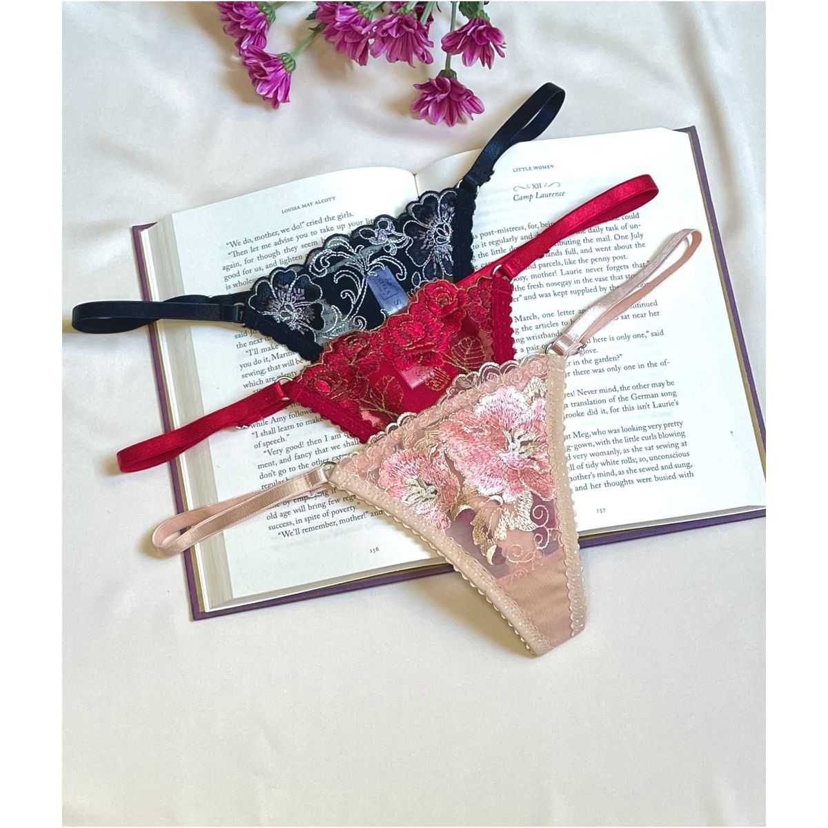 GENERICO - Pack x3 de hilos ropa interior de mujer