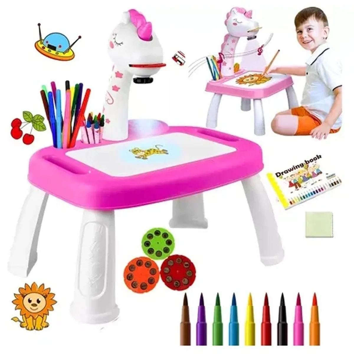 UNIVERSO - Pizarra de Aprendizaje Proyector Dibujo Unicornio