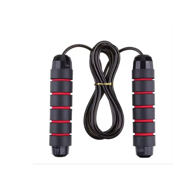 GENERICO - Soga para Saltar con Rodaje con Peso Removible Rojo