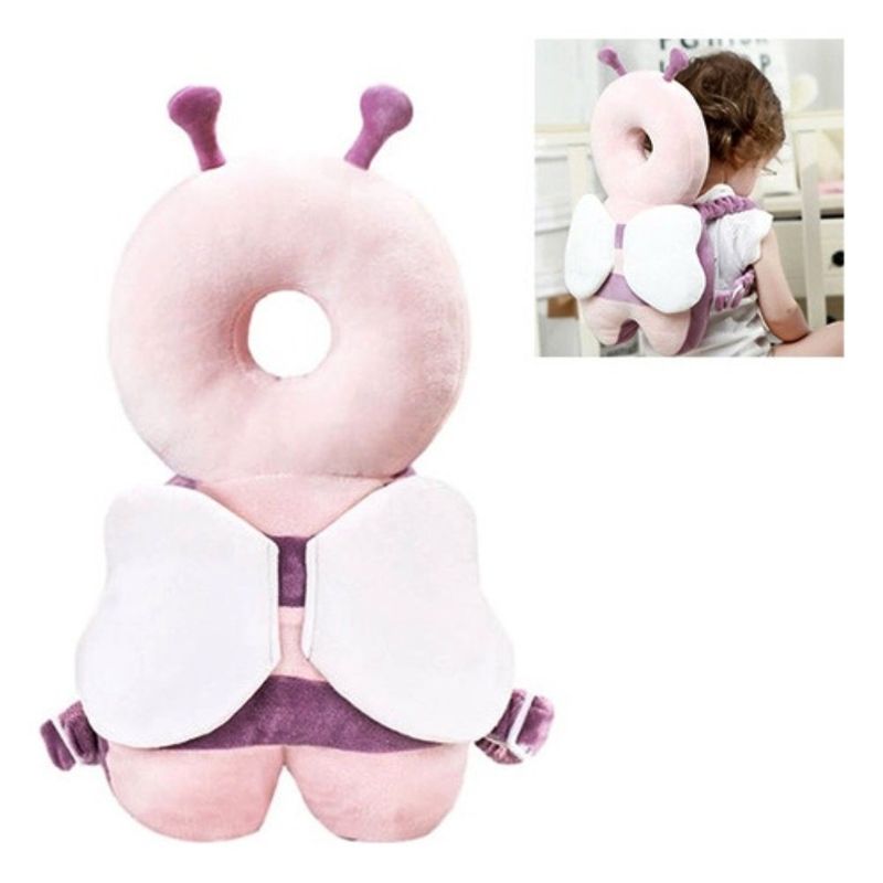 GENERICO - Mochila de Proteccion para Bebe Cabeza Espalda Abeja