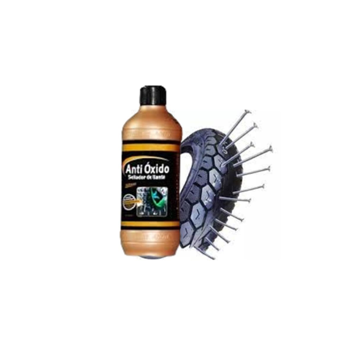GENERICO - EL LÍQUIDO SELLANTAR PARA PINCHAZOS DE MOTOCICLETA