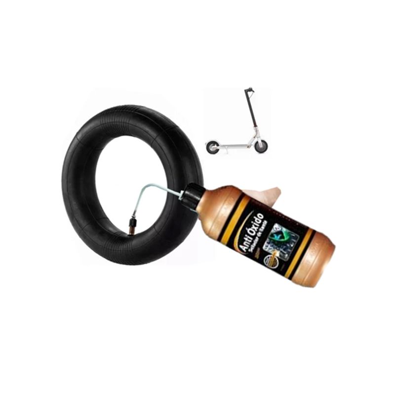 GENERICO - CÁMARA ARO 16 CON LÍQUIDO ANTIPINCHAZOS PARA BICICLETA