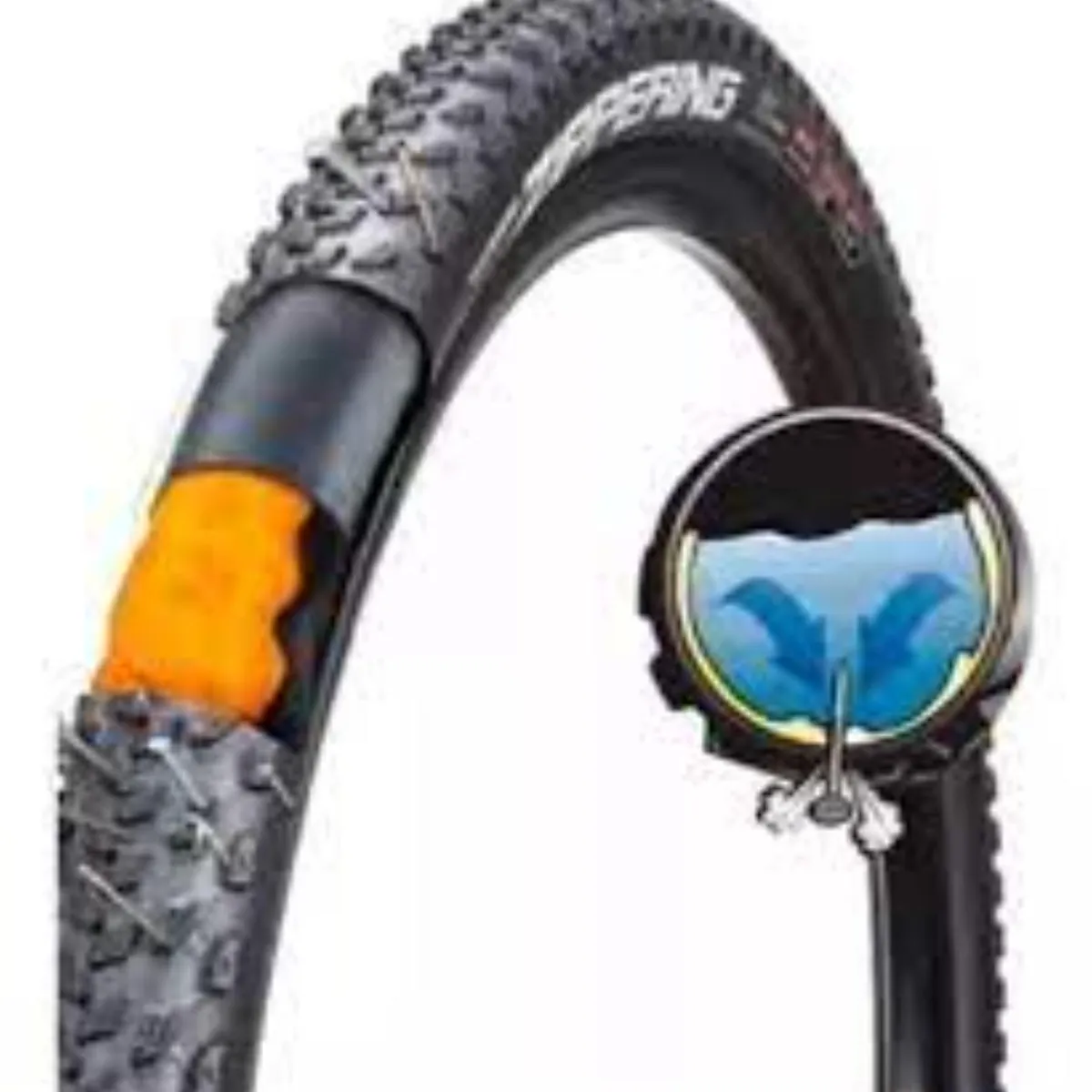 GENERICO - CÁMARA ARO 24 CON LÍQUIDO ANTIPINCHAZOS PARA BICICLETA