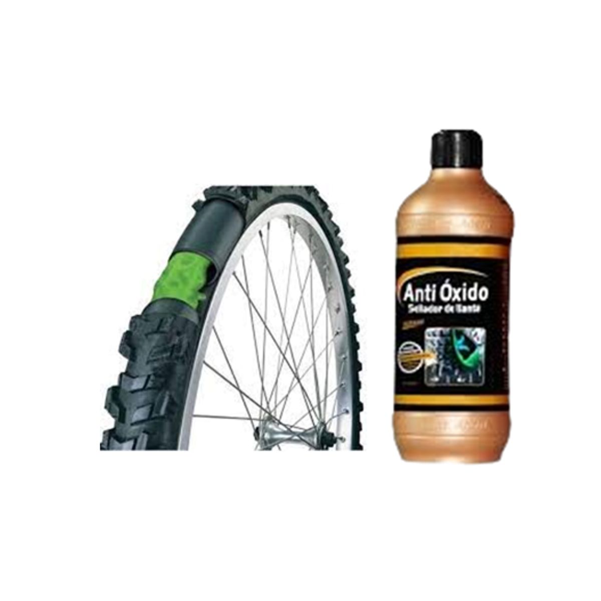 GENERICO - CÁMARA ARO 29 CON LÍQUIDO ANTIPINCHAZOS PARA BICICLETA