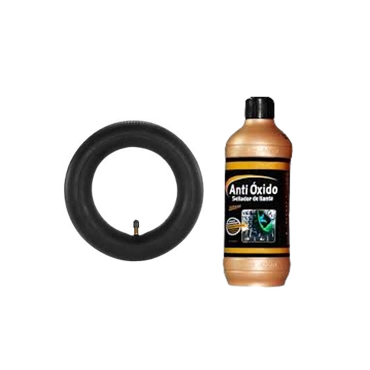 GENERICO - Cámara Aro 16 con Líquido Antipinchazos para bicicleta