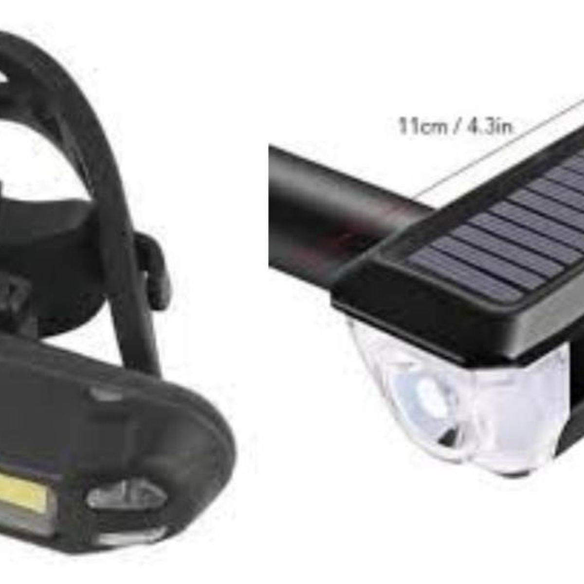 GENERICO - KIT LUZ DELANTERA DE 300LM + LUZ POSTERIOR DE 100LM