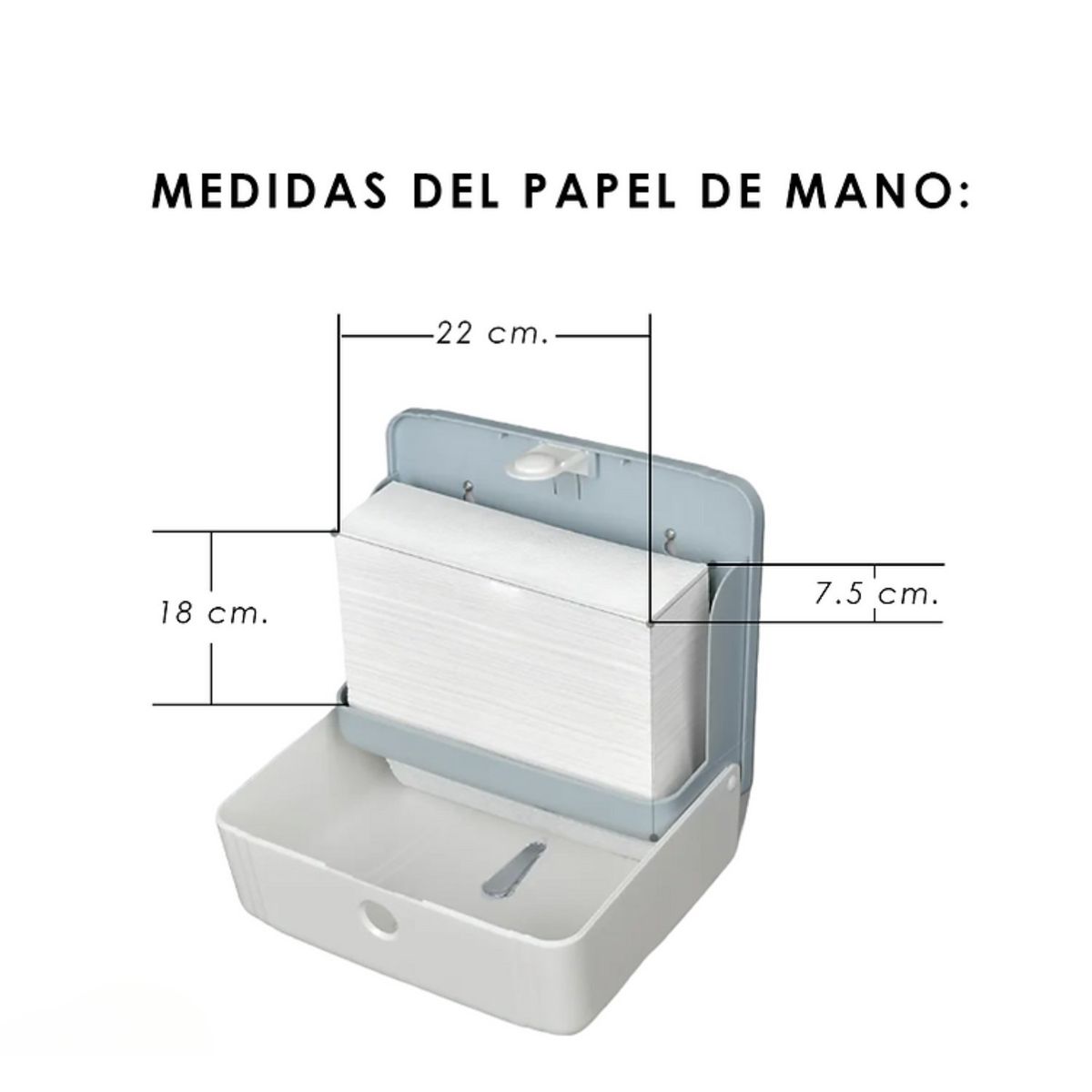 GENERICO - Dispensador para Papel Interfoliado ADB6215 Plástico ABS