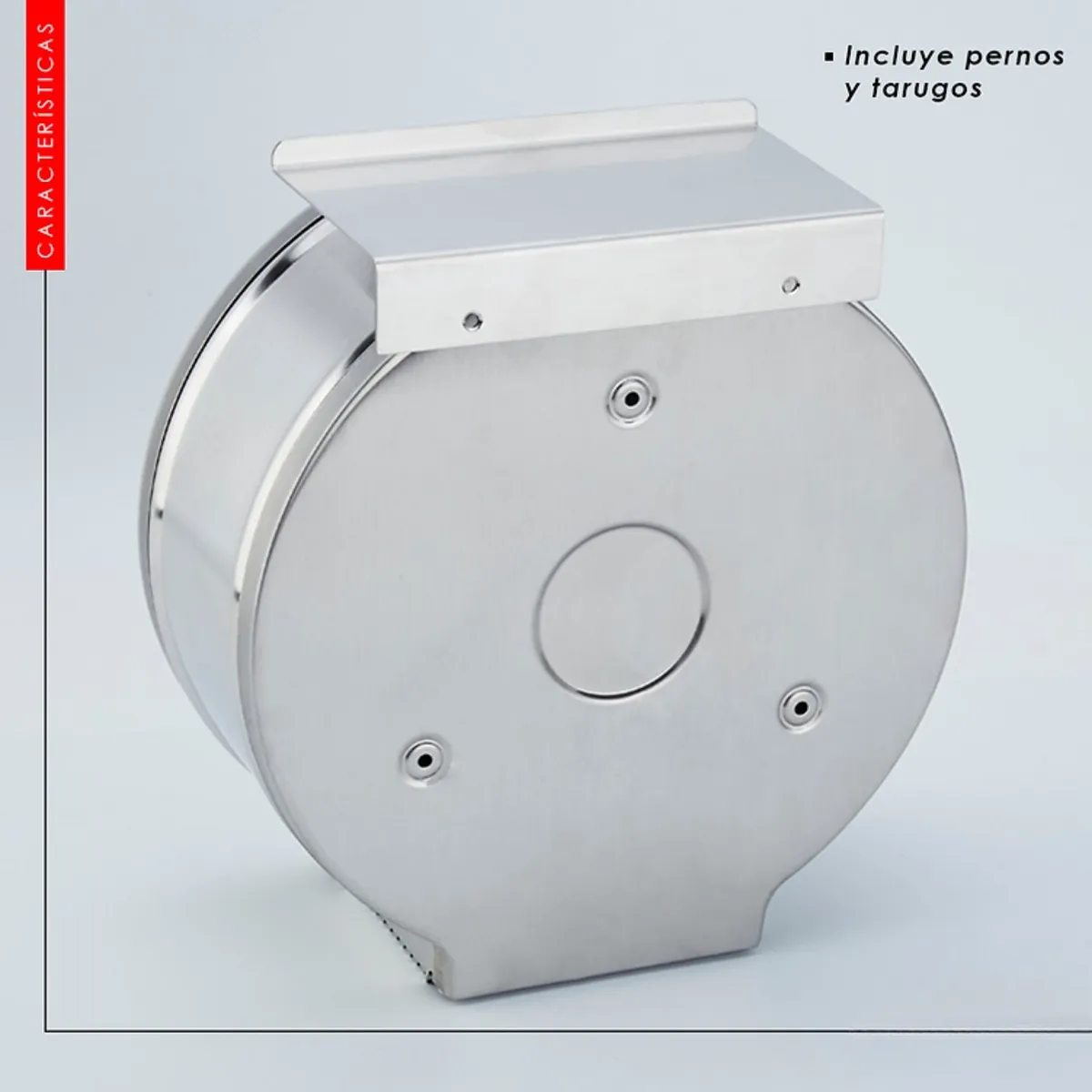 XM - Dispensador de Papel Jumbo y Porta Celular 6296 Acero Inoxidable