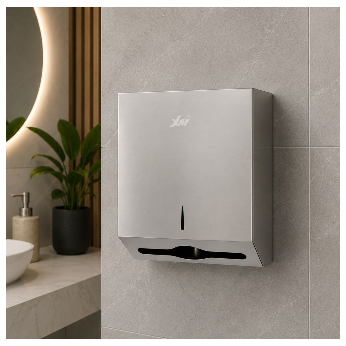 XM - Dispensador para Papel Interfoliado XM6288S Acero Inoxidable