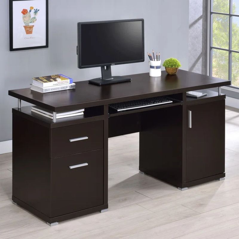 R&R MUEBLES - Escritorio Moderno Momochi Marrón R&R MUEBLES
