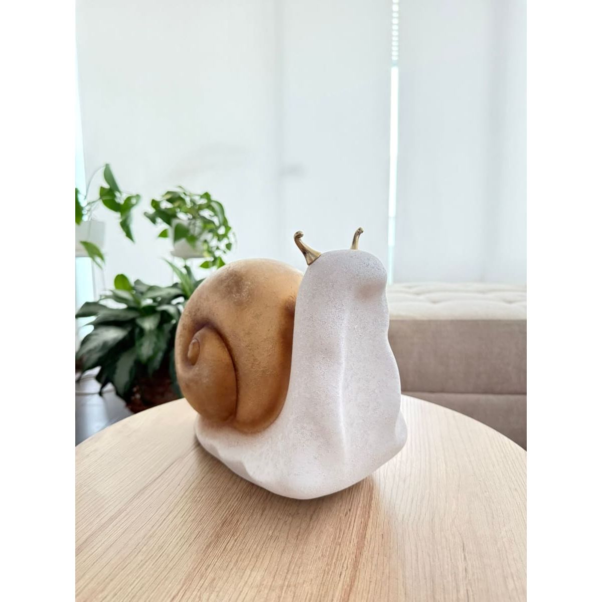 MAP DESIGN HOME - Adorno Caracol Decorativo 29x15x24 cm