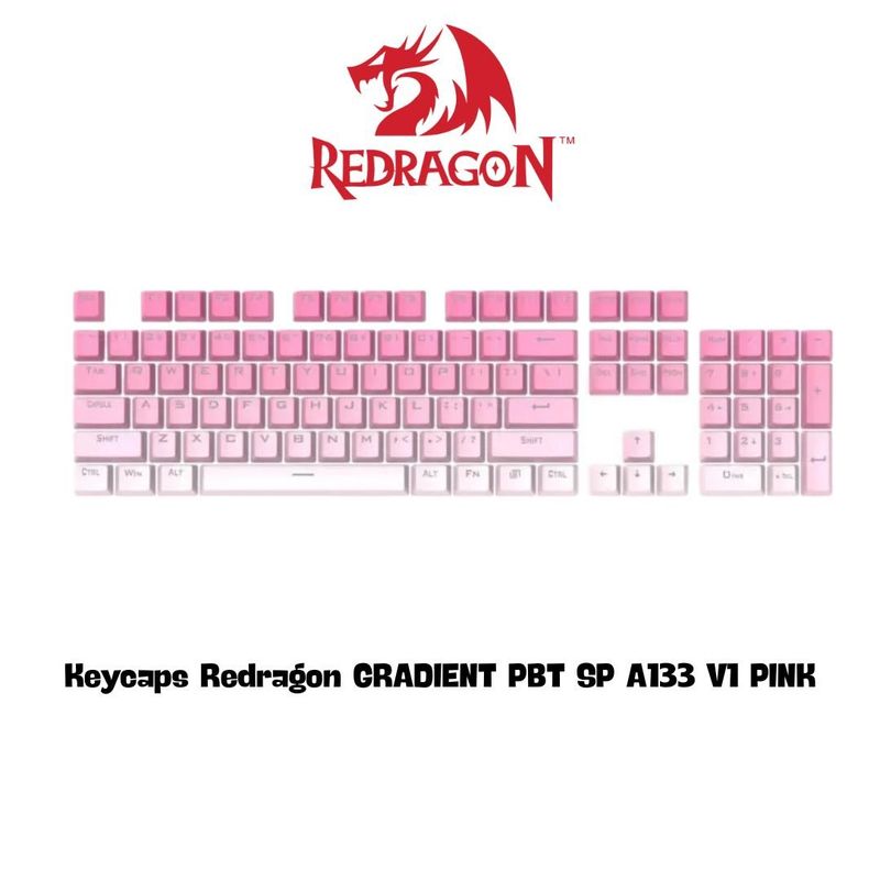 REDRAGON - Keycaps Redragon gradient PBT SP A133 V1 pink