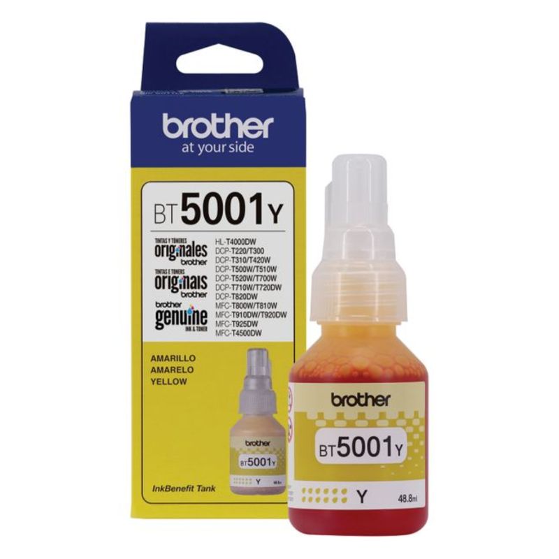 BROTHER - Tinta Brother Color Amarillo BT5001Y Original