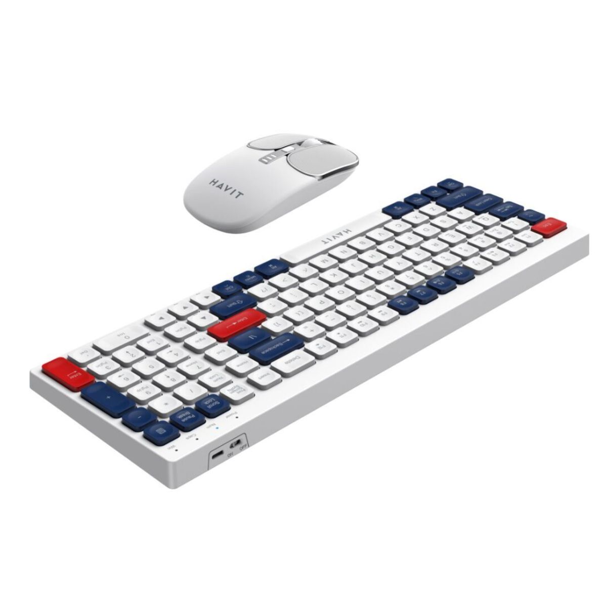 HAVIT - KIT TECLADO Y MOUSE HAVIT KB830W-SP INALAMBRICOBT