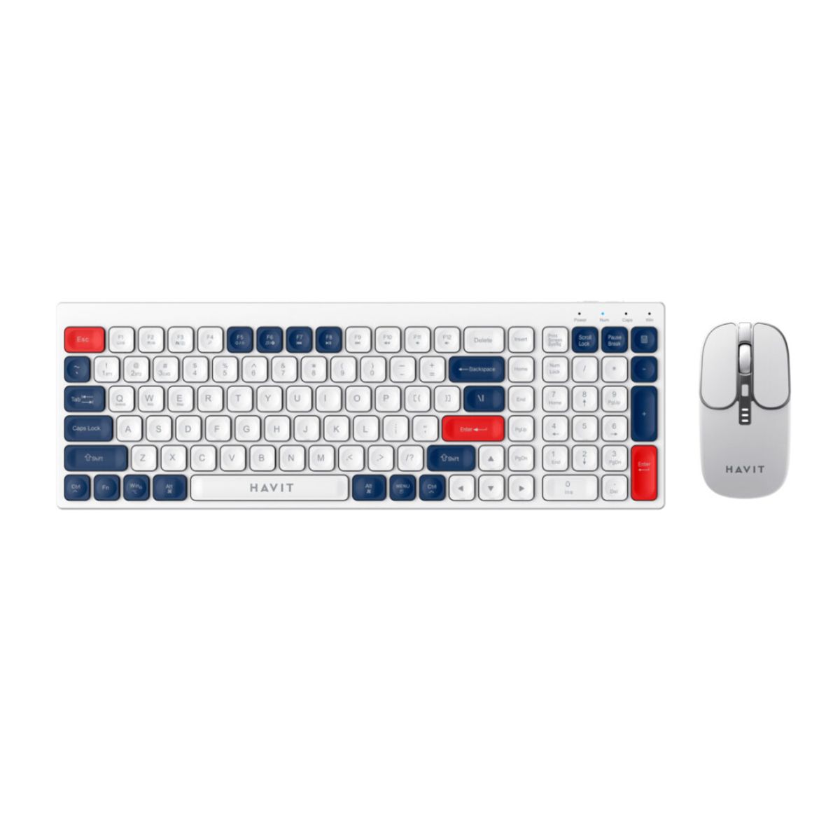 HAVIT - KIT TECLADO Y MOUSE HAVIT KB830W-SP INALAMBRICOBT
