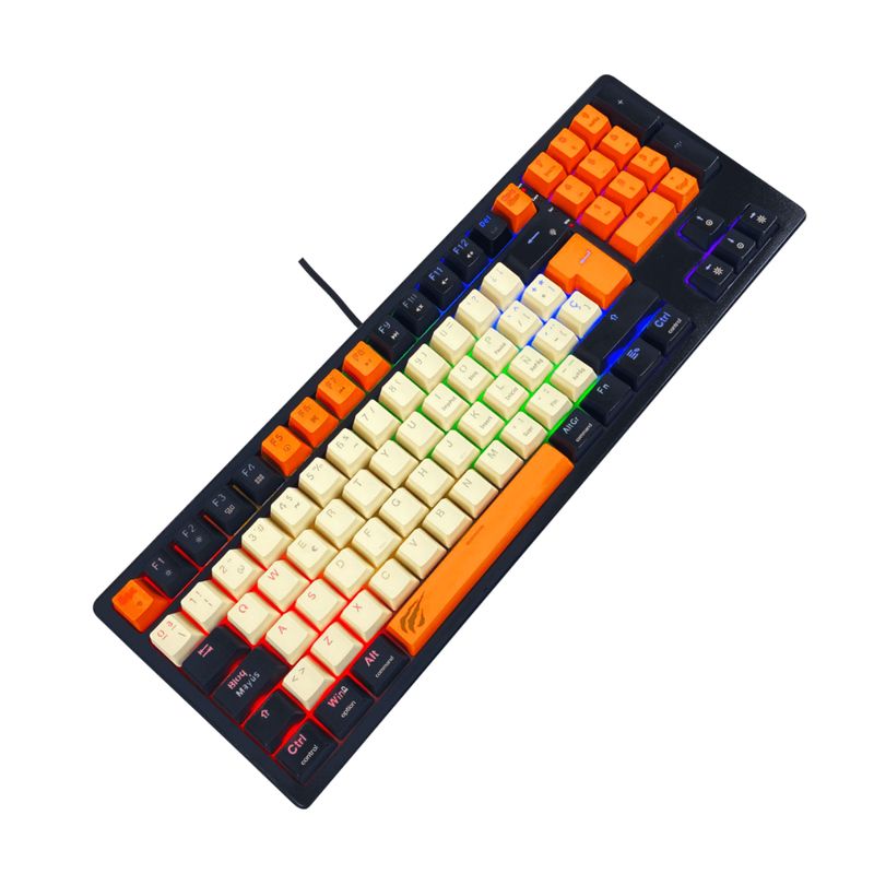 HAVIT - TECLADO HAVIT GAMENOTE KB512L-SP MECANICO SWITCH RED LED-RG