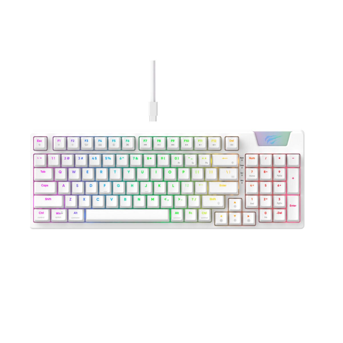 HAVIT - TECLADO HAVIT GAMENOTE KB885L-SP MECANICO SWITCH RED LED-RGB