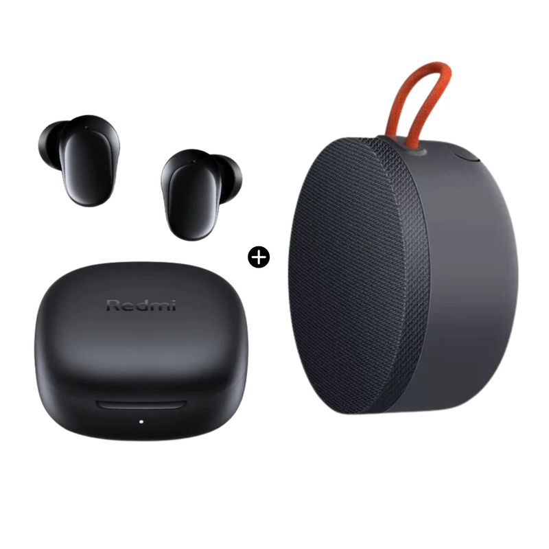 XIAOMI - Combo audífono BT Redmi Buds 6 Play+Parlante Xiaomi MiPortable - Negro