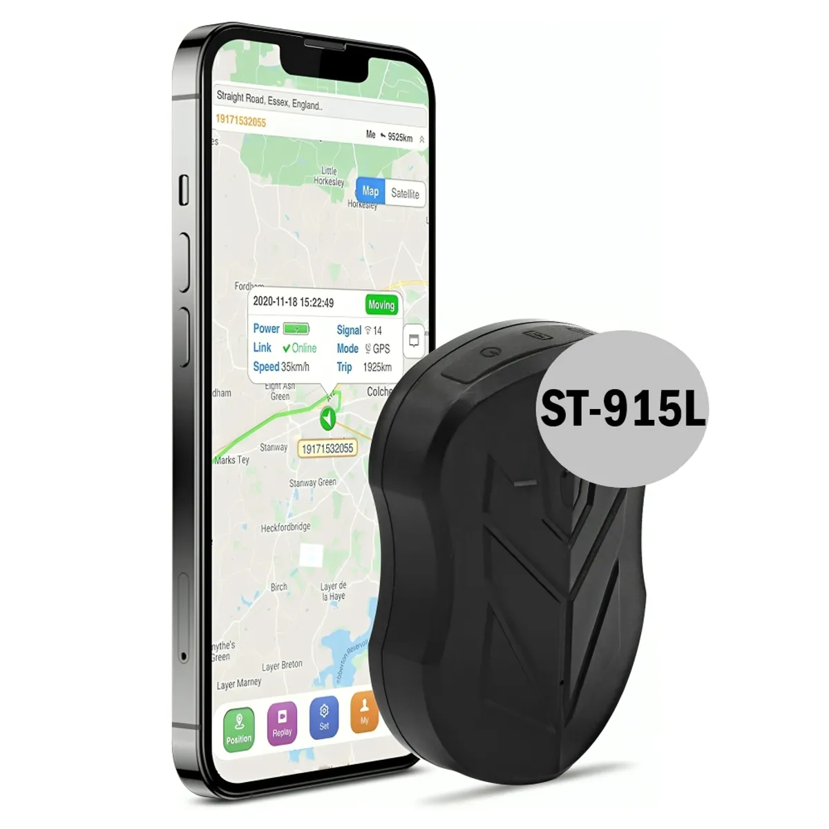 GENERICO - Potente GPS Rastreador Tracker 915L 4G con Batería de 10000mhA