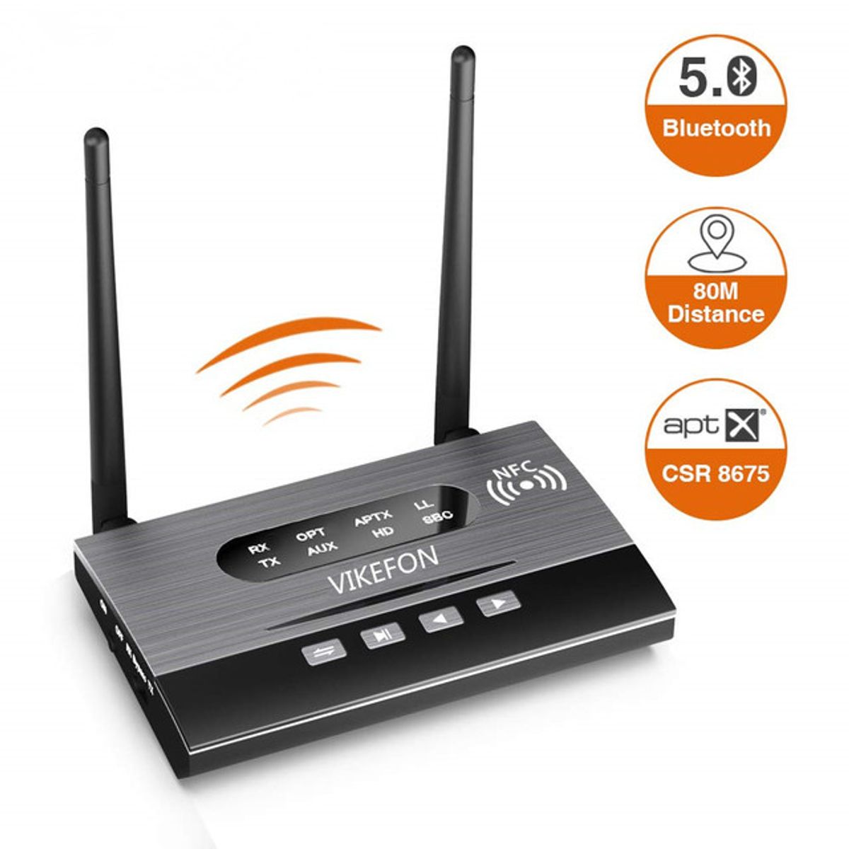 GENERICO - Adaptador  Receptor  Transmisor bluetooth -