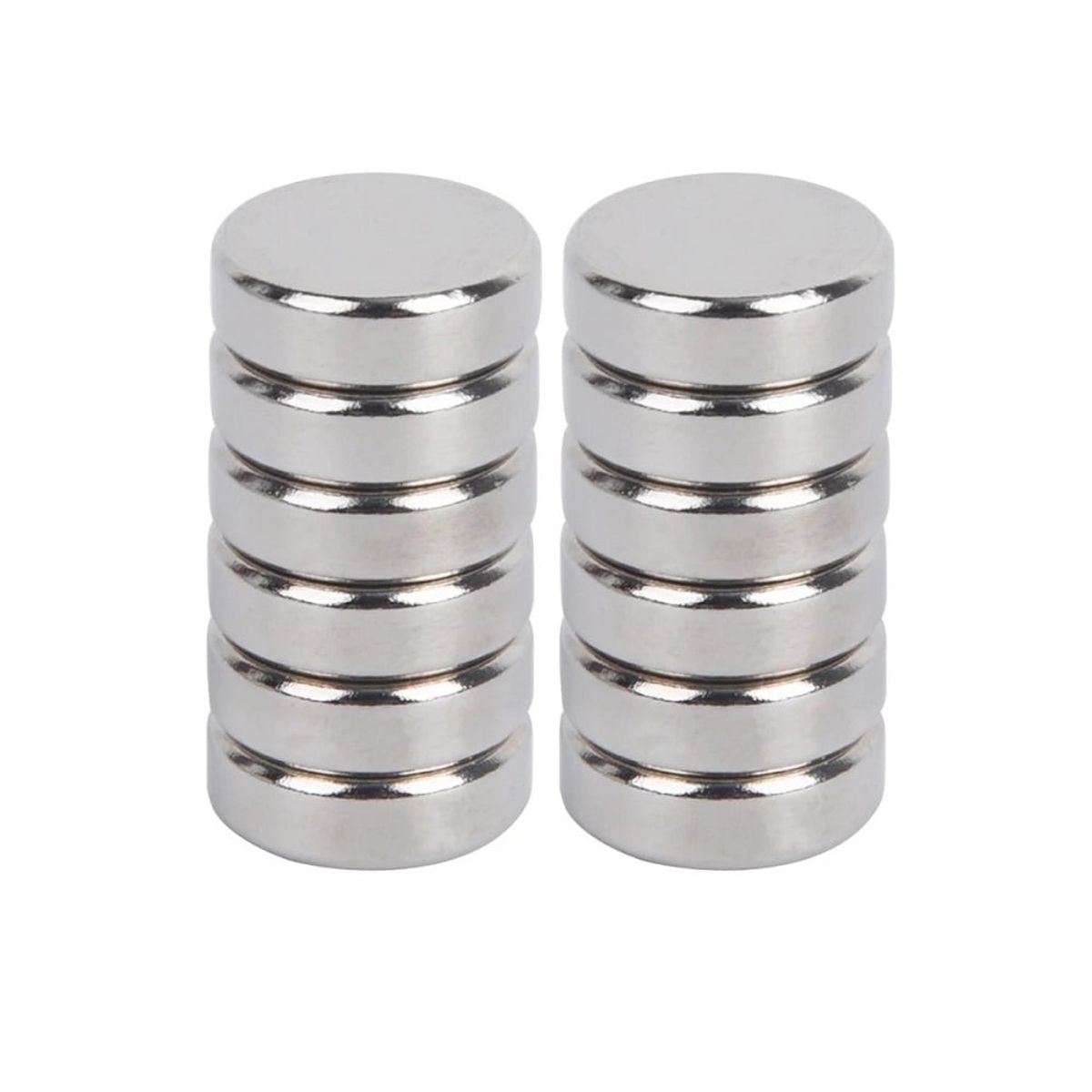 GENERICO - Iman De Neodimio Modelo Disco 15mmx5mm 10 unidades