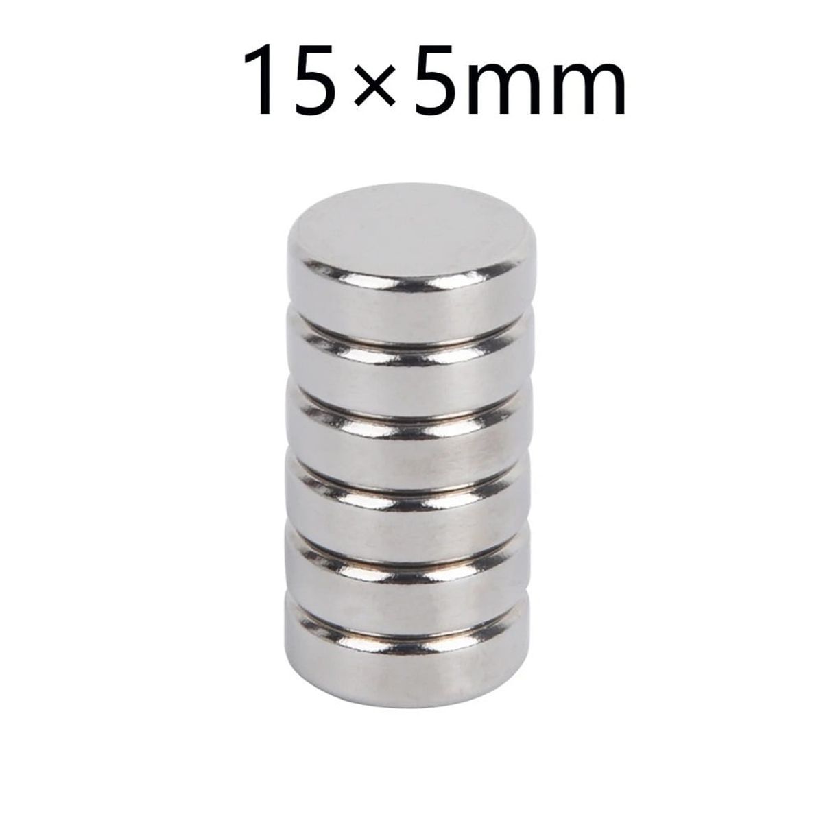 GENERICO - Iman De Neodimio Modelo Disco 15mmx5mm 10 unidades