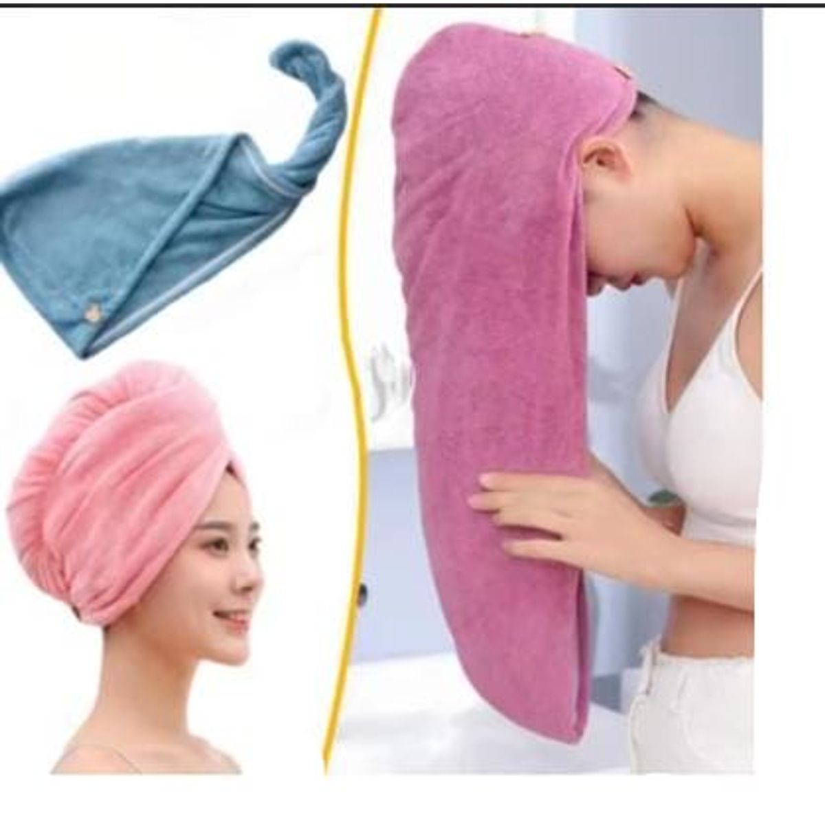 GENERICO - 1Toalla turbante para cabello spa sauna