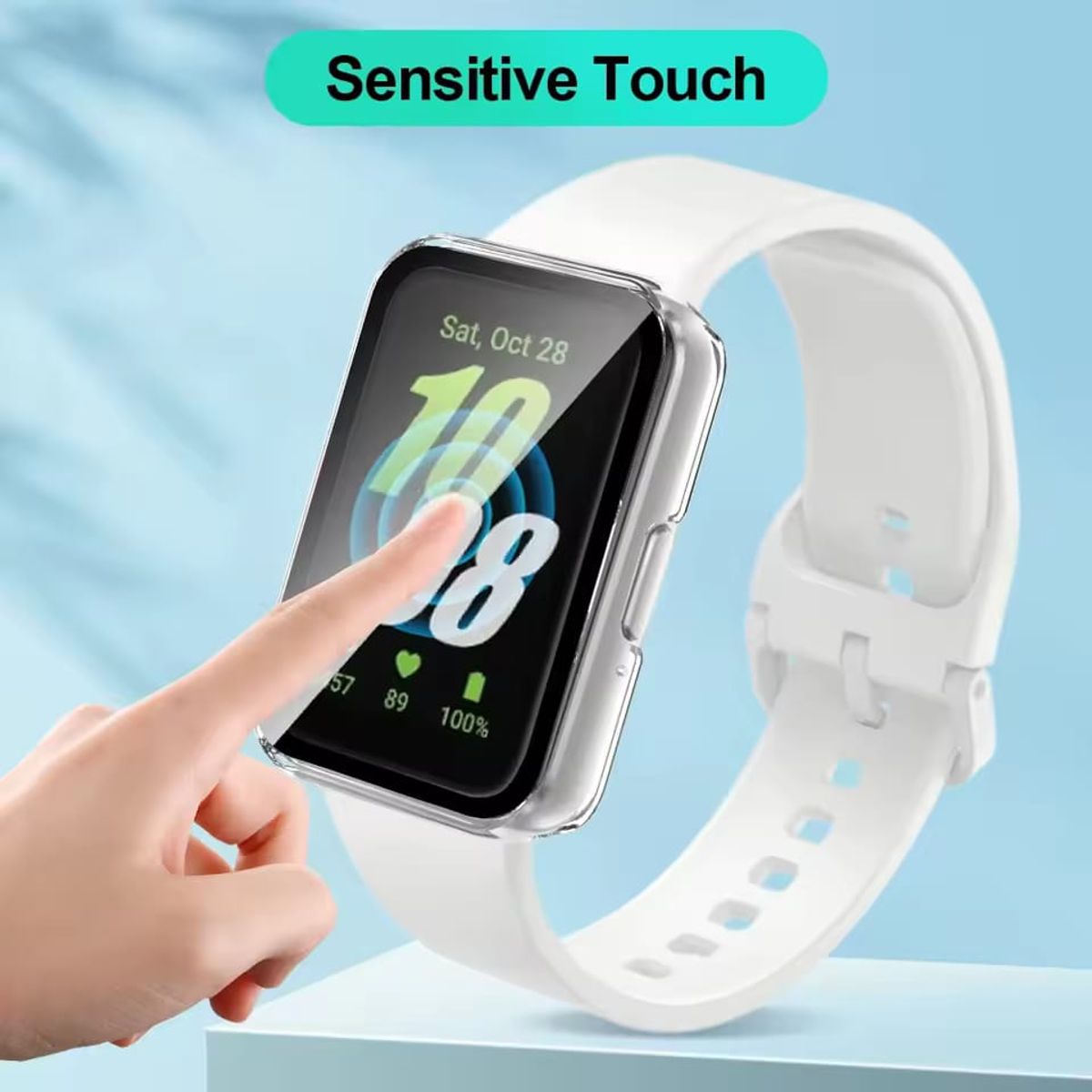 GENERICO - Case Bumper Cristal Templado Para Galaxy Fit3 Blanco