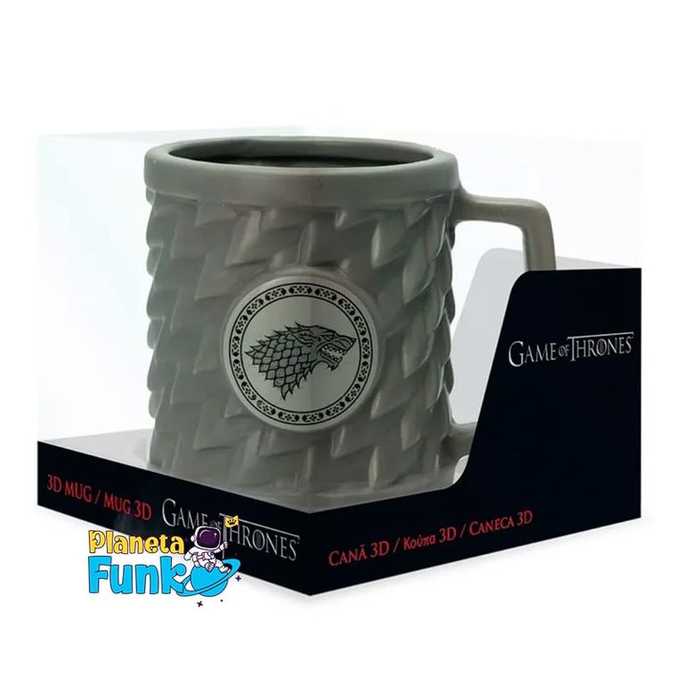 Game Of Thrones (Stark) 11oz/315ml Coloured Inner and Handle Ceramic Mug main image 0