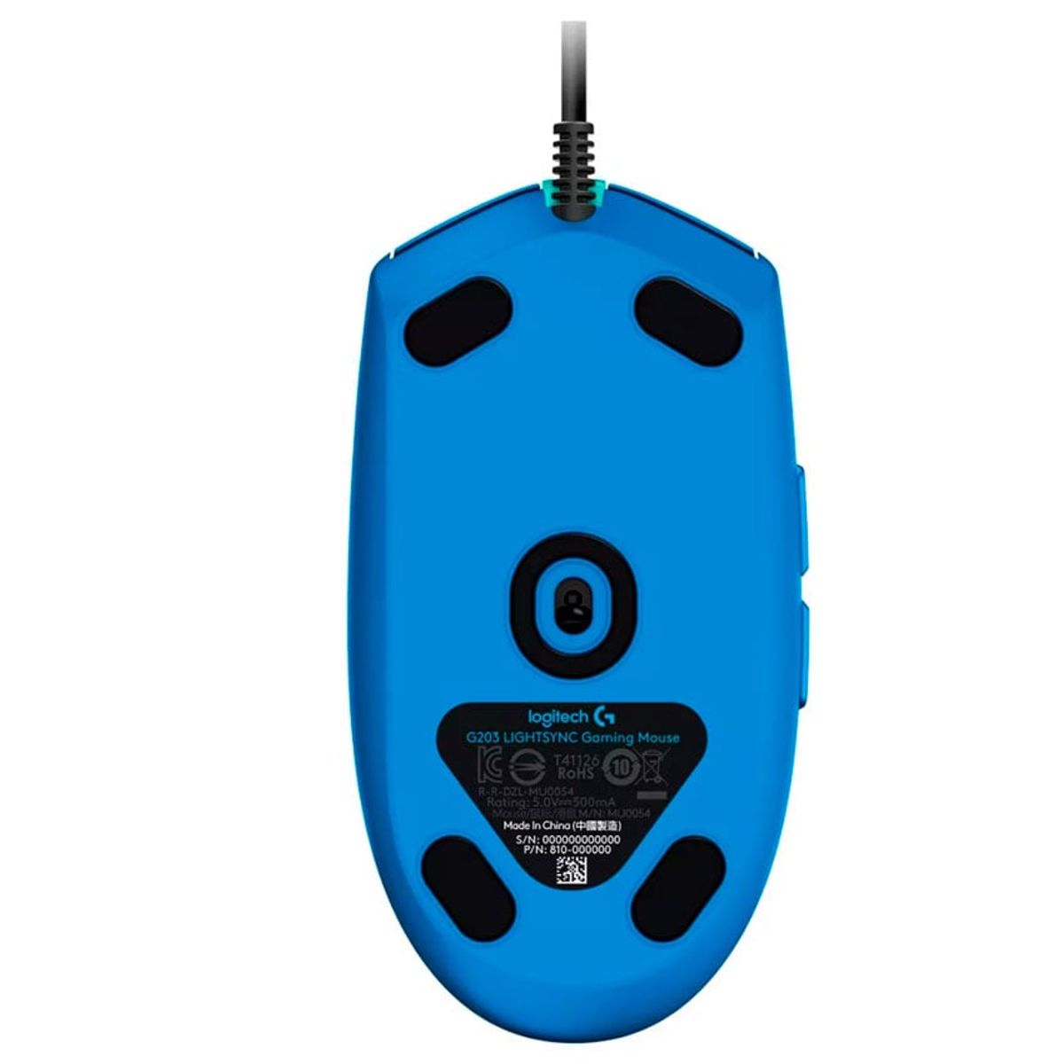 LOGITECH - Logitech G203 LIGHTSYNC  Mouse Gaming 8000 DPI RGB Sensor Óptico Azul