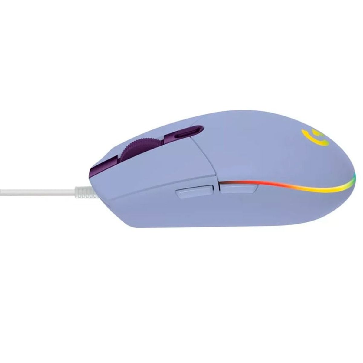 LOGITECH - Logitech G203 LIGHTSYNC Mouse Gaming 8000 DPI RGB Sensor Óptico Lila