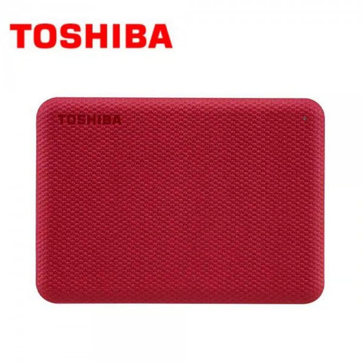TOSHIBA - Disco Duro Externo Toshiba Canvio Advance 1TB - Rojo - Portátil