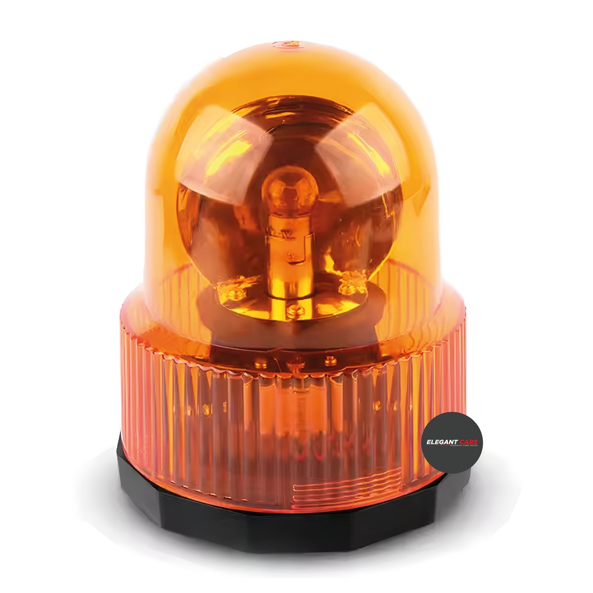 JET - Circulina Ámbar Luz De Advertencia Redonda Rotativa 12V