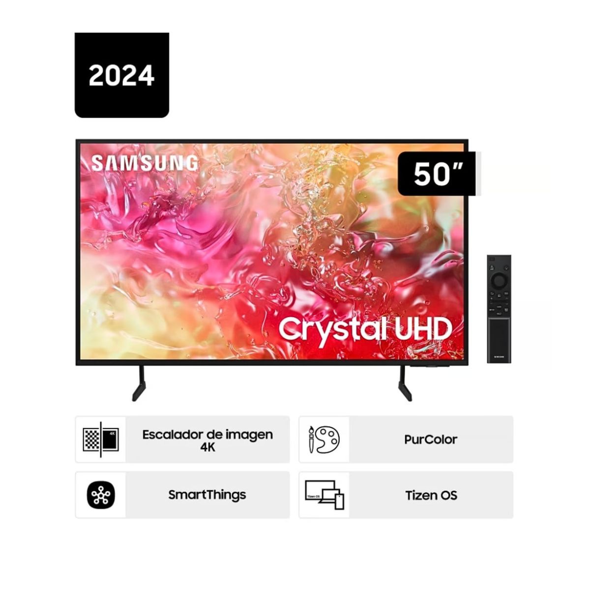 SAMSUNG - Televisor Samsung Led 50 pulgadas Crystal UHD 4K 50DU7000
